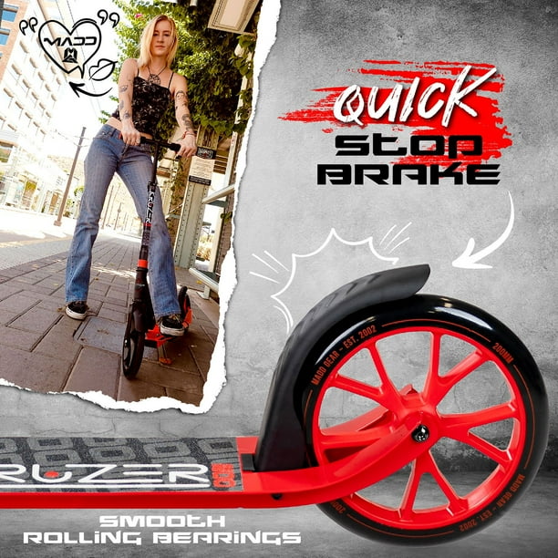 Madd Gear Kruzer Folding Height Adjustable Commuter Scooter