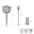 thumbnail image 3 of Houdini Stainless Steel 5-Piece Bar Tool Set, 3 of 11