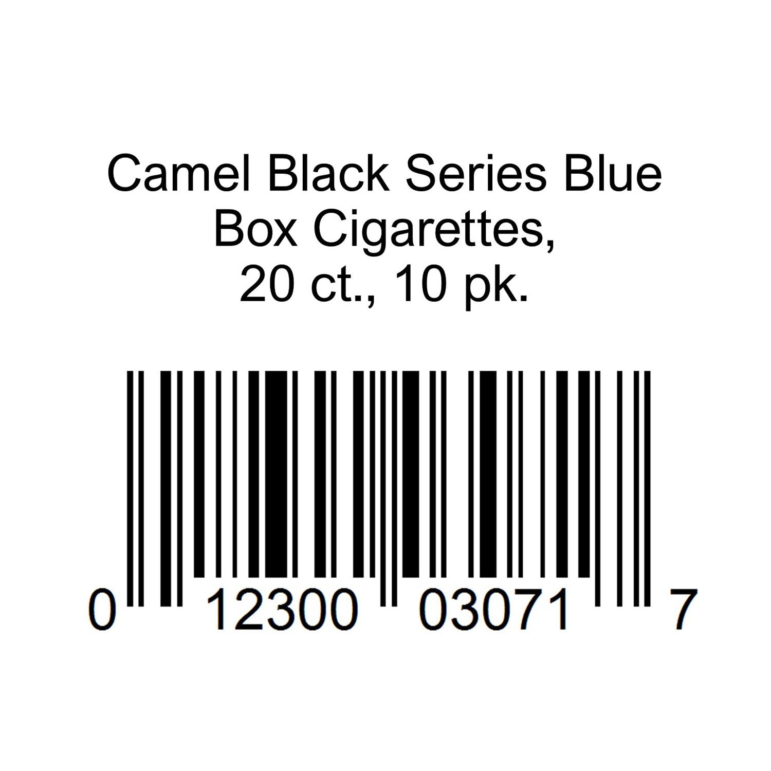 Camel Black Series Blue Box Cigarettes, 20 ct., 10 pk
