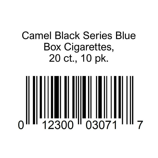 Camel Black Series Blue Box Cigarettes, 20 ct., 10 pk.