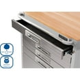 thumbnail image 5 of Seville Classics UltraHD 6-Drawer Rolling Cabinet, 28" W x 25" D x 34.5" H, 5 of 18