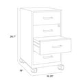 thumbnail image 2 of Hirsh 18" Deep 4-Drawer Metal Mobile Organizer, 4 Box Drawers, White, 2 of 19