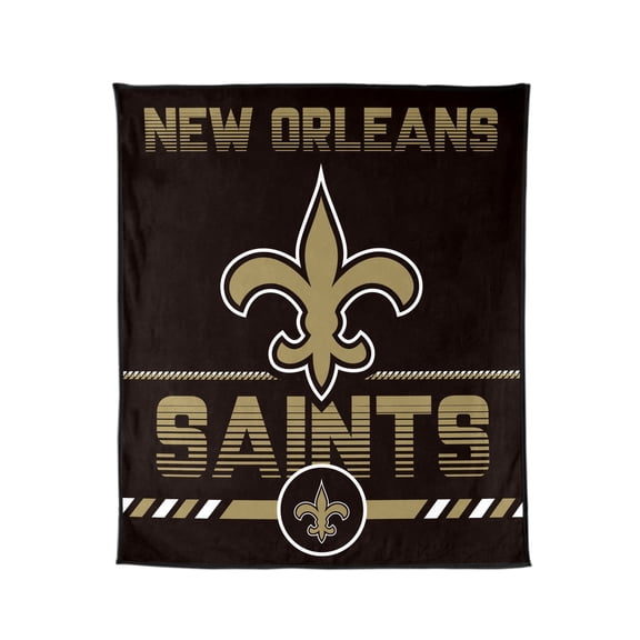 Logo Brands New Orleans Saints 60"x70" Super Plush Blanket