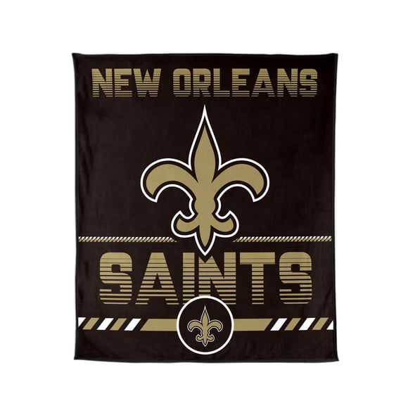 Logo Brands New Orleans Saints 60"x70" Super Plush Blanket