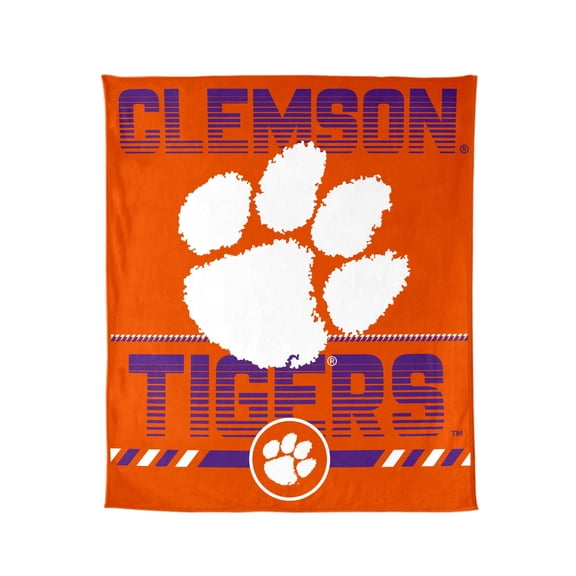 Logo Brands Clemson Tigers 60"x70" Super Plush Blanket