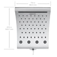 thumbnail image 5 of Oxygenics Curve 3-Setting Rain Shower Head, Various Finishes, 5 of 10