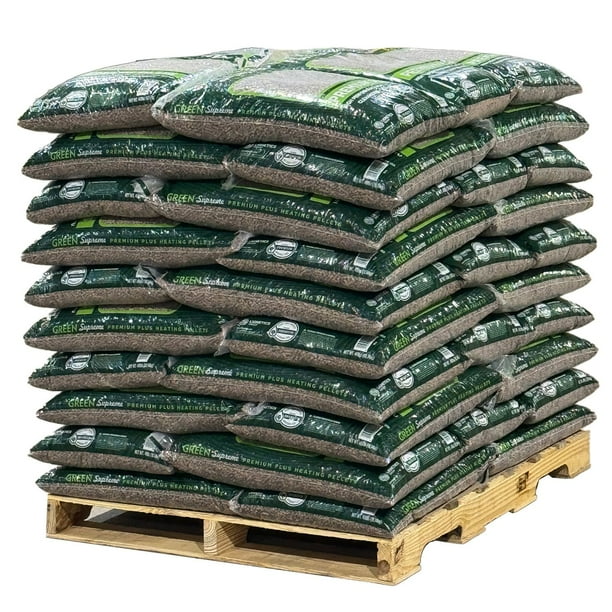 Green Supreme Premium Plus Heating Pellets 2000lb Pallet