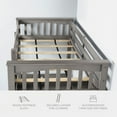 thumbnail image 2 of Maxson Twin Loft Bed With Desk And Bookshelf, Gray Finish, 2 of 13