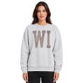 thumbnail image 1 of State of Mine Women's Camo Letters State Sweatshirt, 1 of 6