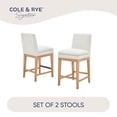 thumbnail image 7 of Cole & Rye Set of 2 Signature Fabric Counter Stool, 7 of 10