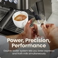 thumbnail image 3 of Chefman Crema Deluxe Double-Boiler Espresso Machine with Coffee Grinder, 3 of 8