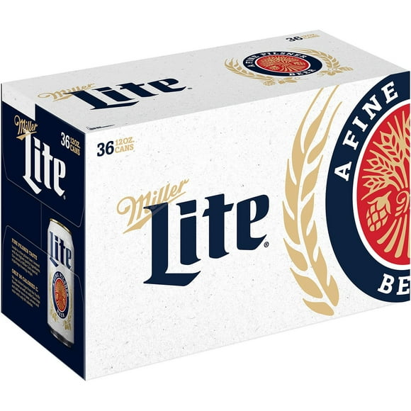 Miller Lite Lager Beer, 12 fl. oz. can, 36 pk.