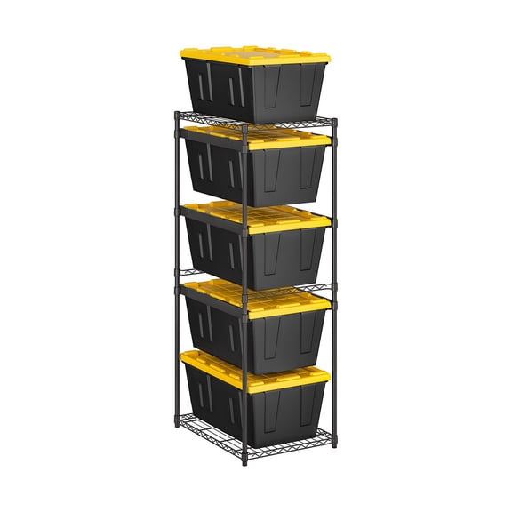 Member's Mark 5-Tier Storage Tote Rack, 23.2"W x 31"D x 69.5"H