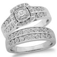 thumbnail image 1 of 0.37 CT. T.W. Round Cut Halo Diamond Ring & Band set in 14K Gold, 1 of 5