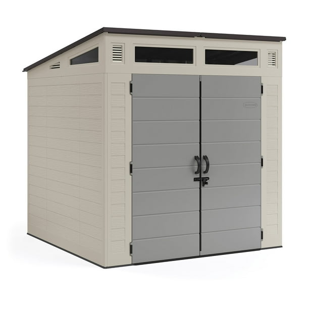 Suncast 7' x 7' Modernist Resin Outdoor Storage Shed - Samsclub.com