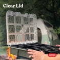 thumbnail image 10 of Keter Stack-n-Roll Organizer Portable Tool Box with Clear Lid, 10 of 17
