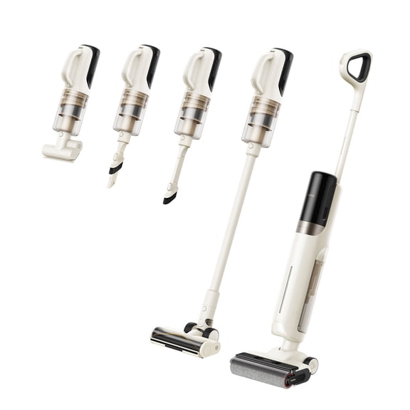 MOVA K30 Mix Wet Dry Vacuum, 4-in-1 Cordless for 180° Flat Dual Edge Reach