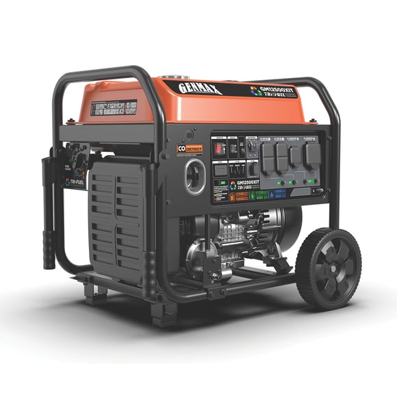 12,500/10,000-Watt Tri Fuel Electric Start Inverter Generator with 458CC Engine OHV Engine