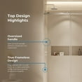 thumbnail image 4 of OVE Decors Selby 67-1/2"-72"W x 74"H Frameless Sliding Shower Door with Clear Glass, 4 of 9