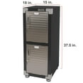 thumbnail image 4 of Seville Classics UltraHD 4-Door Stackable Locker Cabinets, 15" W x 18" D x 73.9" H, 4 of 14