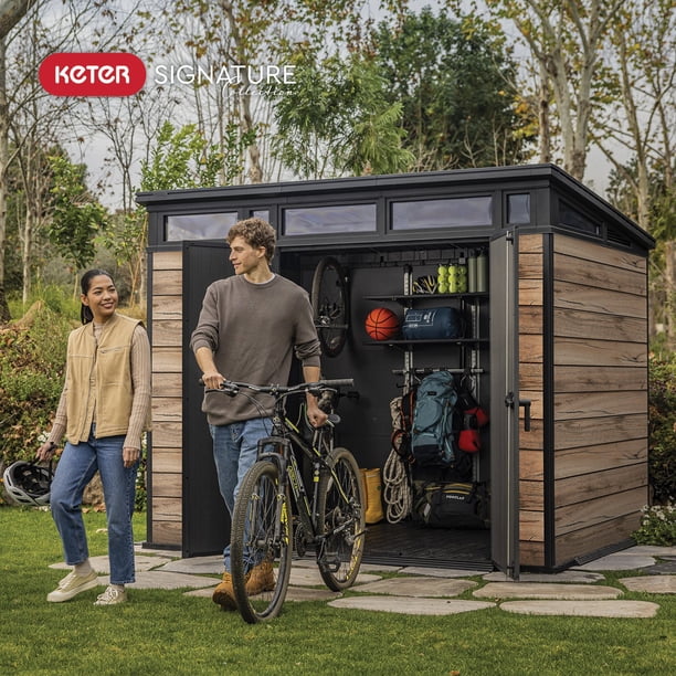 Keter 9' x 7' Signature Collection Resin Outdoor Shed - Samsclub.com