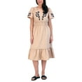 thumbnail image 1 of French Connection Women's Embroidered Midi Dress, 1 of 5