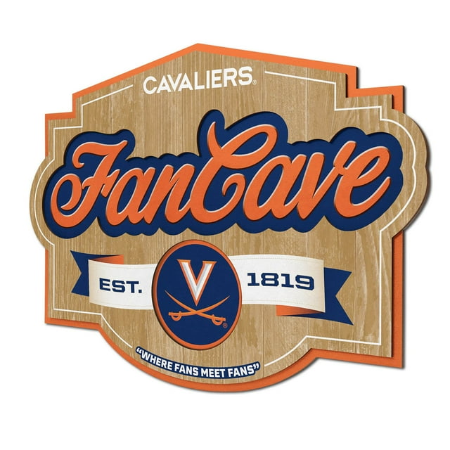 YouTheFan Virginia Cavaliers 17"x12.5" 3D Multi-Layered Fan Cave Sign