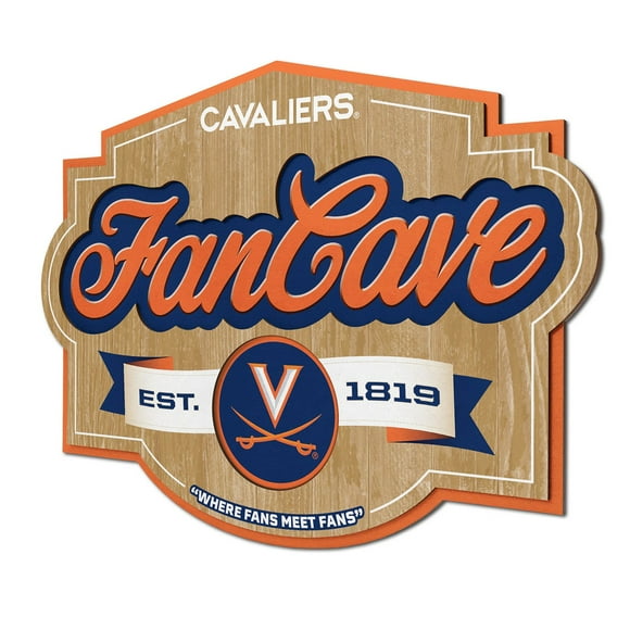 YouTheFan Virginia Cavaliers 17"x12.5" 3D Multi-Layered Fan Cave Sign