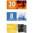 thumbnail image 2 of Honeywell 2911 Waterproof & Fire Security Digital Safe 0.92 Cu Ft, 2 of 10