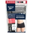 thumbnail image 2 of Reebok Women's 5-Pack Seamless Boyshort, 2 of 4
