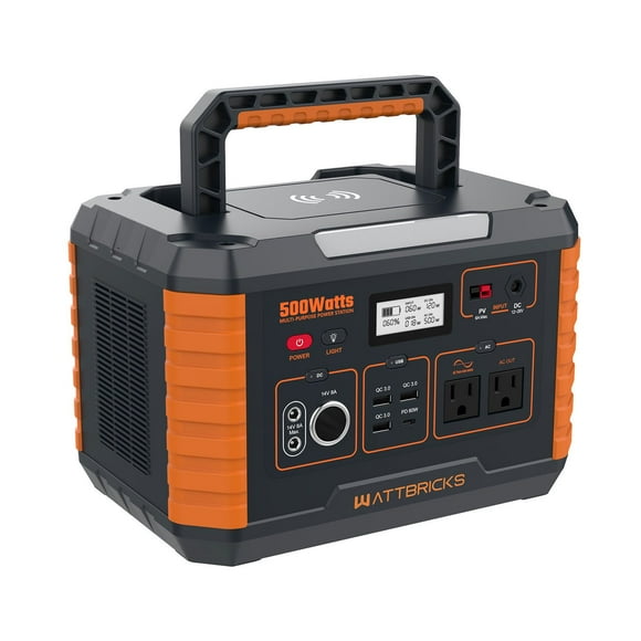 500 Watt Wattbricks Energy Inc. MP500 Portable Power Station 500W Solar Generator