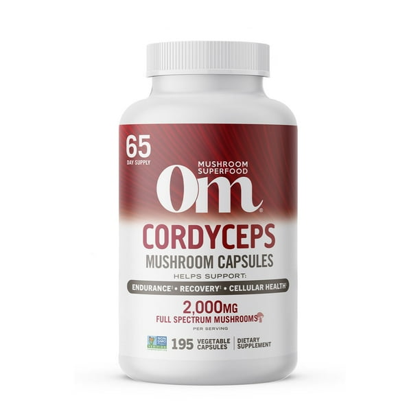 glp 1 mushroom supplement Om Mushrooms Cordyceps Capsules, 195 ct