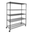 thumbnail image 1 of Seville Classics UltraDurable 5-Tier NSF Steel Shelving, 60" W x 24" D x 76" H, 1 of 10