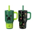 thumbnail image 1 of Zak Designs 16-oz Stainless Steel Double-Wall Tumbler for Kids with Straw, 2-Piece Set, 1 of 4