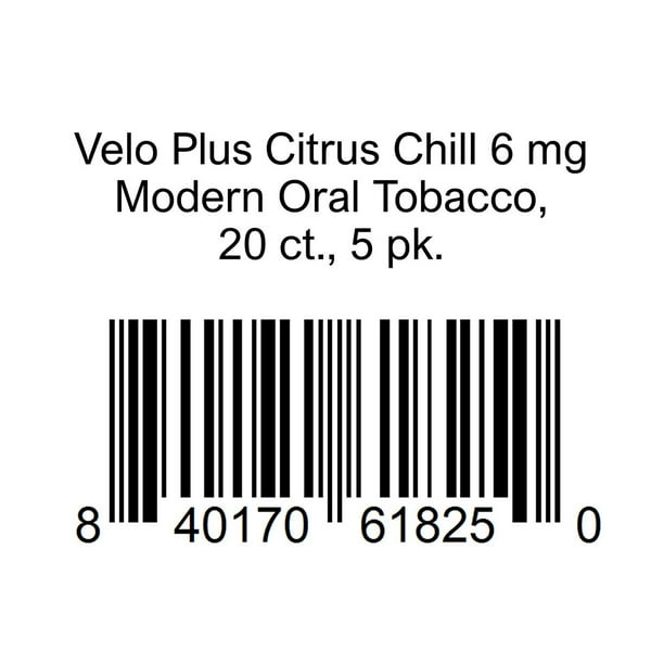 velo oral tobacco Velo Plus Citrus Chill 6 mg Modern Oral Tobacco, 20 ct., 5 pk