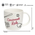thumbnail image 4 of Logo Brands Cincinnati Reds 18oz Playmaker Mug Bundle, 4 of 5
