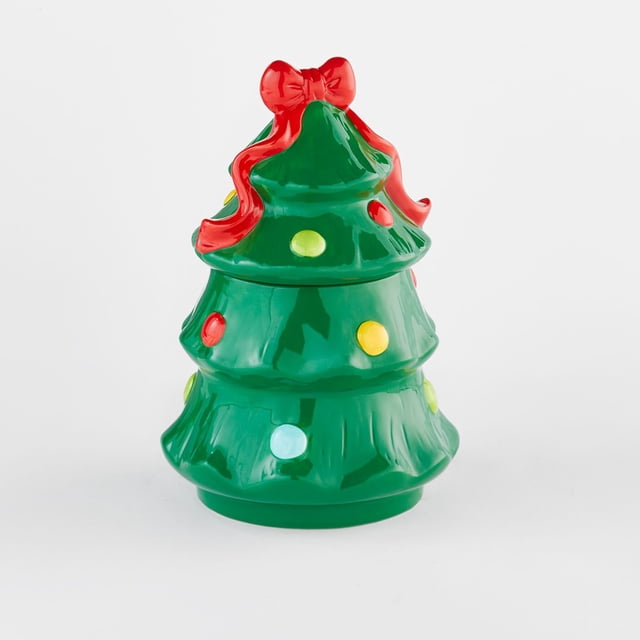 Ceramic Holiday Cookie Jar, 12oz