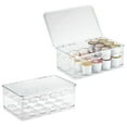 thumbnail image 3 of iDesign Set of 2 Linus Clear 2-Tiered Coffee Pod Holders With Hinged Lid, 3 of 5
