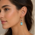 thumbnail image 5 of Multi-Gemstone Dangle Earrings in 14K Gold, 5 of 6