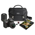 thumbnail image 1 of Nikon D3300 HD-SLR 24.2MP Camera Bundle with 18-55mm VR II Lens, 55-200mm VR II Lens, Camera Case and 32GB Memory Card, 1 of 5