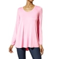thumbnail image 1 of Hue Women's Long Sleeve Tunic T-Shirt, 1 of 6