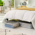 thumbnail image 4 of IRIS USA, 28 Quart Underbed Snap Lid Clear Plastic Storage Container, 16.25" W x 24" L x 6" H, 6 Piece Set, 4 of 9