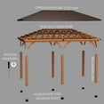thumbnail image 13 of Backyard Discovery Barrington Cedar Gazebo with Powerport, Choose Size, 13 of 13