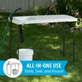 thumbnail image 3 of Lifetime 4-Foot Light Fold-In-Half Fillet Commercial Table, Almond, 3 of 14