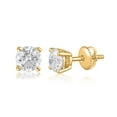 thumbnail image 2 of Lab Created Round Cut Diamond Stud Earrings, 2 of 5