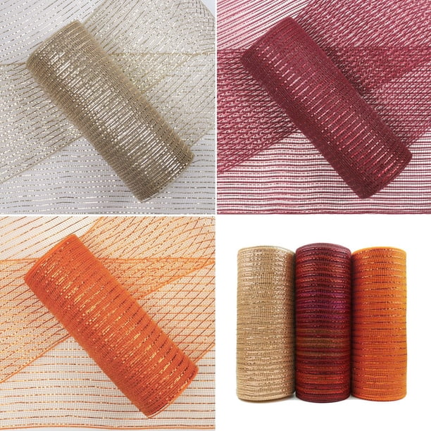 Member's Mark Premium Mesh Halloween and Harvest Ribbon, 3 pk