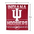 thumbnail image 7 of Logo Brands Indiana Hoosiers 60"x70" Super Plush Blanket, 7 of 7