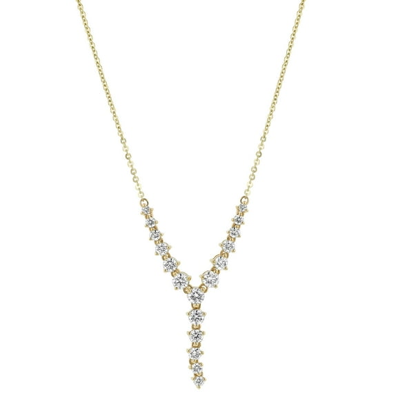 1.25 CT. TW. Diamond Lariat Necklace in 14K Gold