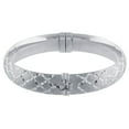thumbnail image 6 of Hoop Earring and Bangle Bracelet Set in Sterling Silver, 6 of 7