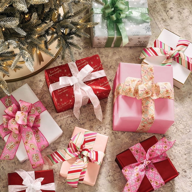 Member’s Mark Premium Wired Holiday Ribbon, 6pk